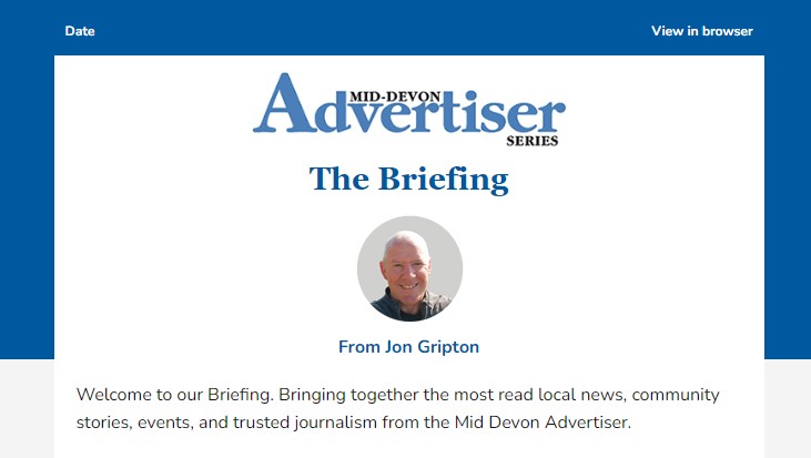 Mid Devon Advertiser newsletter sample
