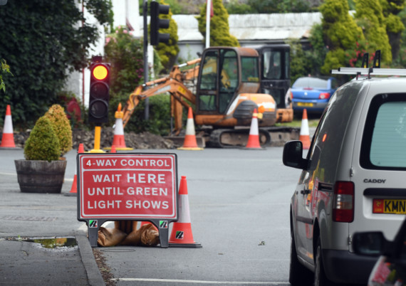 Misery for drivers in Teignmouth