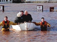 Flood works get under way
