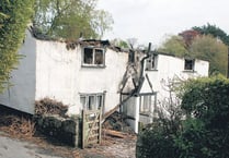 Blaze guts thatched cottages