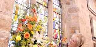 Display depicts church history
