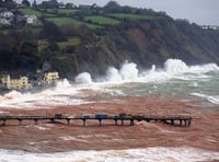 Storm Babet causes chaos on the Dawlish to Teignmouth railway line