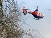 Horse fall woman airlifted to hospital