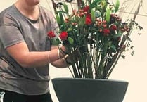 Flower arranger inspires Newton Abbot Flower Club members