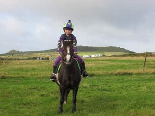 Zara, 7, wins cross country class at first attempt
