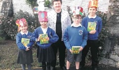 Judge has a difficut task judging St Mary’s pupils’ Easter bonnets