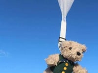 Ready, teddy, go! Parachuting bears for church funds