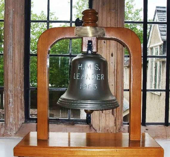 ONE FOOT IN THE PAST: Town’s adopted frigate