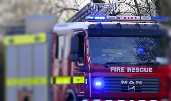 Haldon Forest car fire