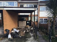 Fire crews extinguish blaze at Newton Abbot terraced property