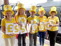 Fundraisers onboard steam train tomorrow to raise more for Marie Curie