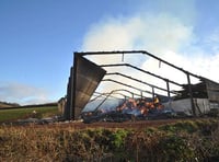 Stokeinteignhead barn fire burns for more than 12 hours