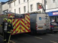 Fire alert at flat over Newton Abbot bookmaker’s shop