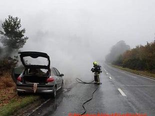 Teignmouth and Newton fire crews tackle A380 vehicle fire