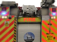 Crews attend barn blaze