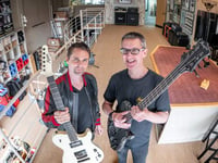 Muse’s Matt takes on guitar shop