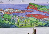 Art mural is on the right tracks