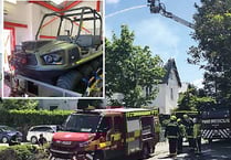 Change of fire appliances at Bovey