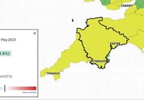 Devon Covid rates are falling in contrast to England's rise