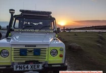 First light search for camper on moor