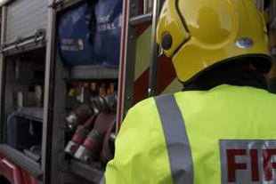 Mobile home severely damaged in fire at Haccombe with Combe
