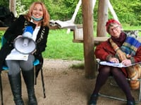 Town council goes alfresco with meeting