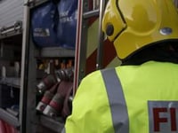 Fire in airing cupboard at remote home