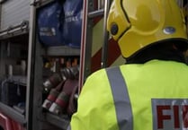 Fire in airing cupboard at remote home