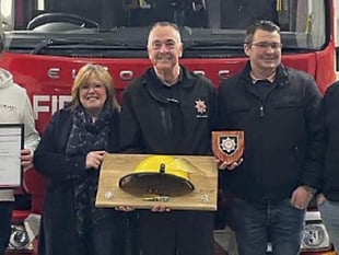 Firefighter Steve thanked by his service colleagues