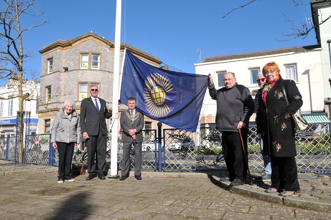 MDA140322A_SP001 Photo: Steve Pope

Celebrating Commonwealth Day with the Commonwealth  flag being raised  at The Triangle in Teignmouth.