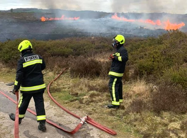 Moorland fire