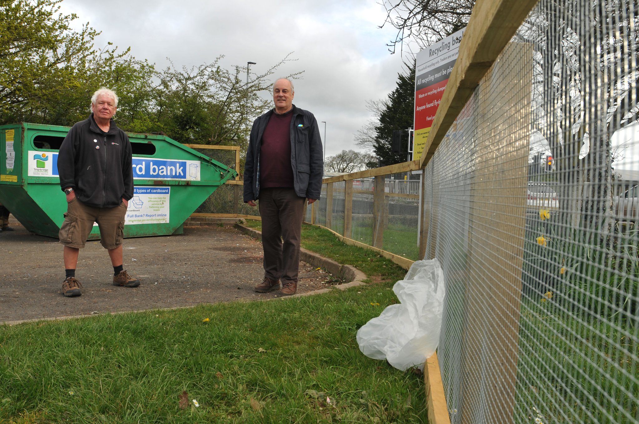 Campaigner delighted at Newton Abbot recycling site fence