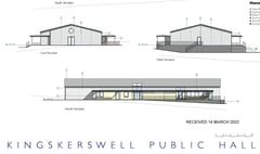 Plans to build a new village hall and library go in