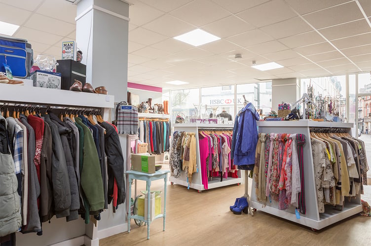 Rowcroft Hospice charity shop in Newton Abbot