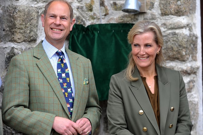 Photo: Steve Pope MDA030522A_SP022
TRH The Earl and Countess of Wessex visit East  Shallowford Farm on Dartmoor to open the Farm Development Project 2022.