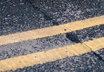 Double yellow lines on busy stretch of moorland roads