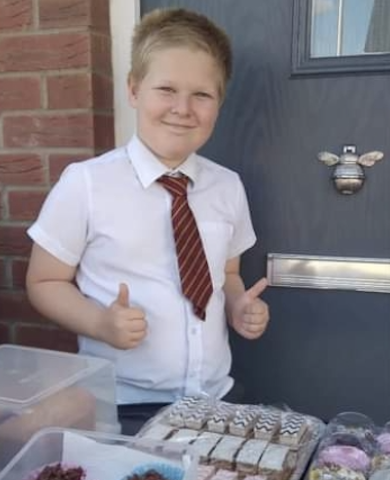 Ellis Mackenzie and his baked treats