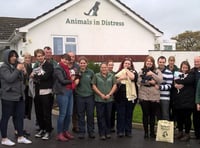 'Over the moon', says Animals in Distress at £3,000 donation 