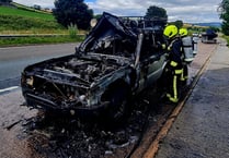 UPDATE: Fire crews praise quick thinking driver 