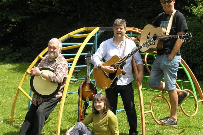 The Estuary Band at Coombeinteignhead Village Hall in June of 2022
