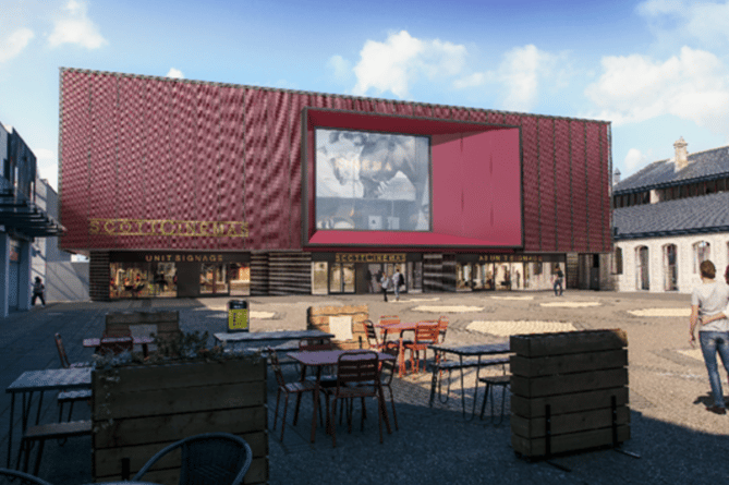 Image showing how the roposed new four screen Newton Abbot cinema could look