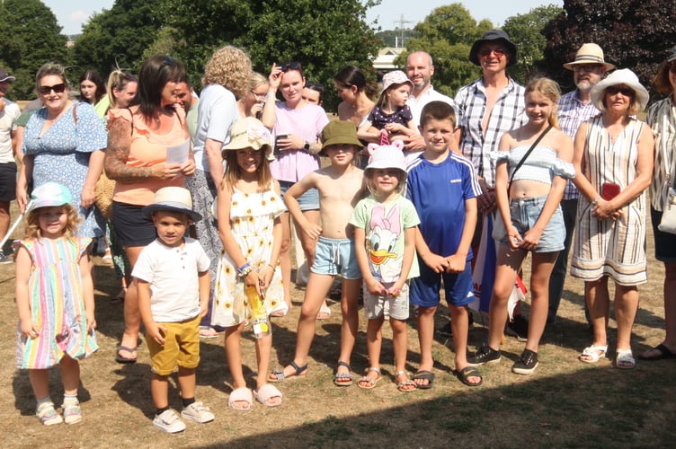 Newton Abbot mayor, Cllr Carol Bunday, with members of the Late Henry Cole Family