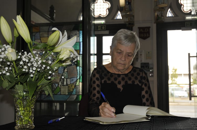 Newton’s Place book of condolence 