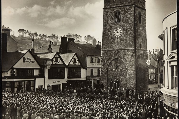Proclamation in Newton Abbot
AHEAD of this afternoon's Proclamation in Newton Abbot of the accession of King Charles III, the town's museum has released this picture on its Facebook page.
It shows the official Proclamation of Elizabeth IIÕs accession to the throne in 1952.
Like this afternoon's ceremony, the Proclamation was read at St LeonardÕs Tower.
The Mayor of Newton Abbot will read the proclamation of the accession of King Charles III from St LeonardÕs Tower at 2pm today (Monday).
If youÕre unable to attend the proclamation in person, the event will be live streamed on the Newton Abbot Town Council Facebook page.
A book of condolence has also been opened at NewtonÕs Place and will be available to sign before and after the reading of the proclamation.
The book of condolence will be available to sign between 8:30am to 4:30pm, Monday to Friday, and 9:00am-1:30pm on Saturday until the day after the funeral.
Please note that NewtonÕs Place will be closed on Monday the 19th for the funeral.