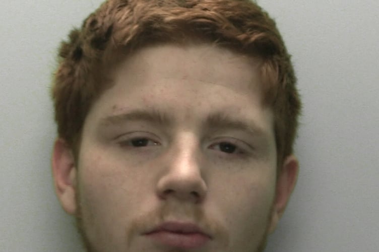 Thug drug debt collector Jack Reilly jailed by the Crown Court.
Picture: police September 2022)