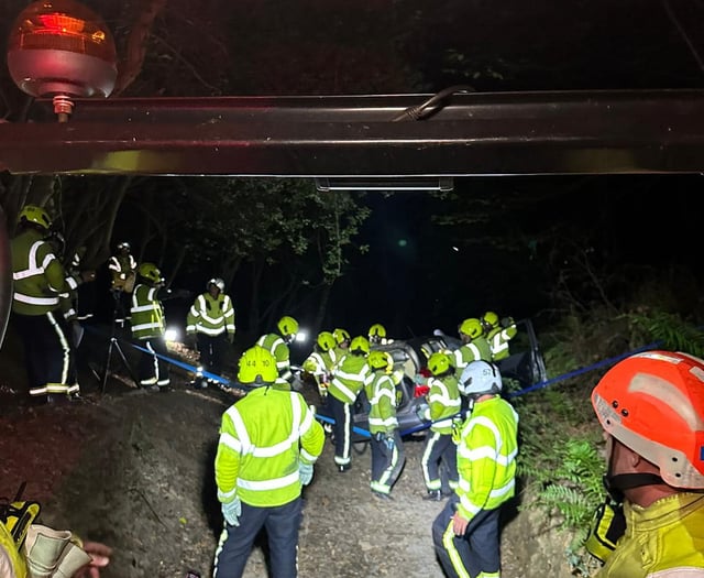 Fire crews undertake night time training