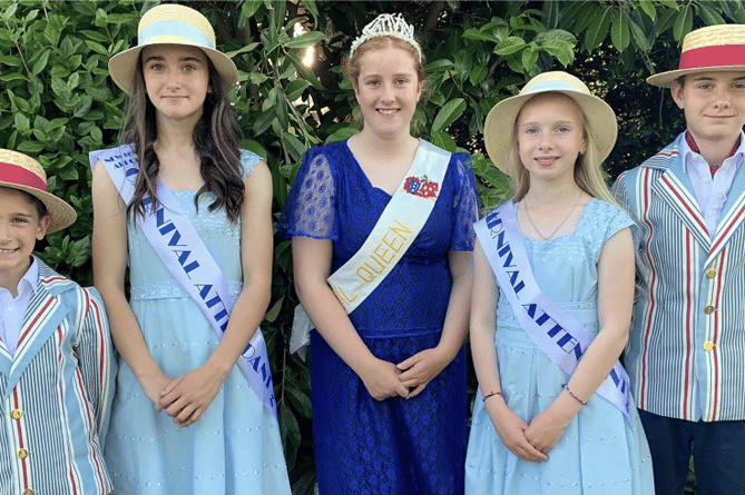 The Newton Abbot Carnival Royalty for 2022.