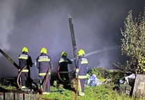 UPDATE: Pictures of fire that destroyed barn