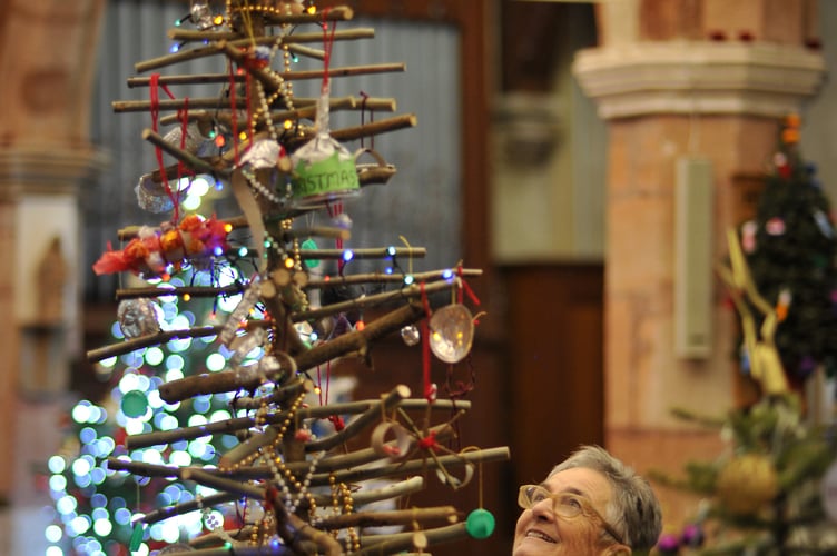  Christmas tree Festival at St Mary's Church, Kingskerswell
