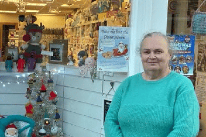 Teignmouth Traders and Business Best Dressed Window Competition winner was Jan from Knit Bits.